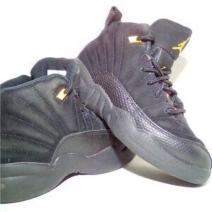 Nike Air Jordan 12 Retro Black Taxi 151186-071 Kids Size 11C